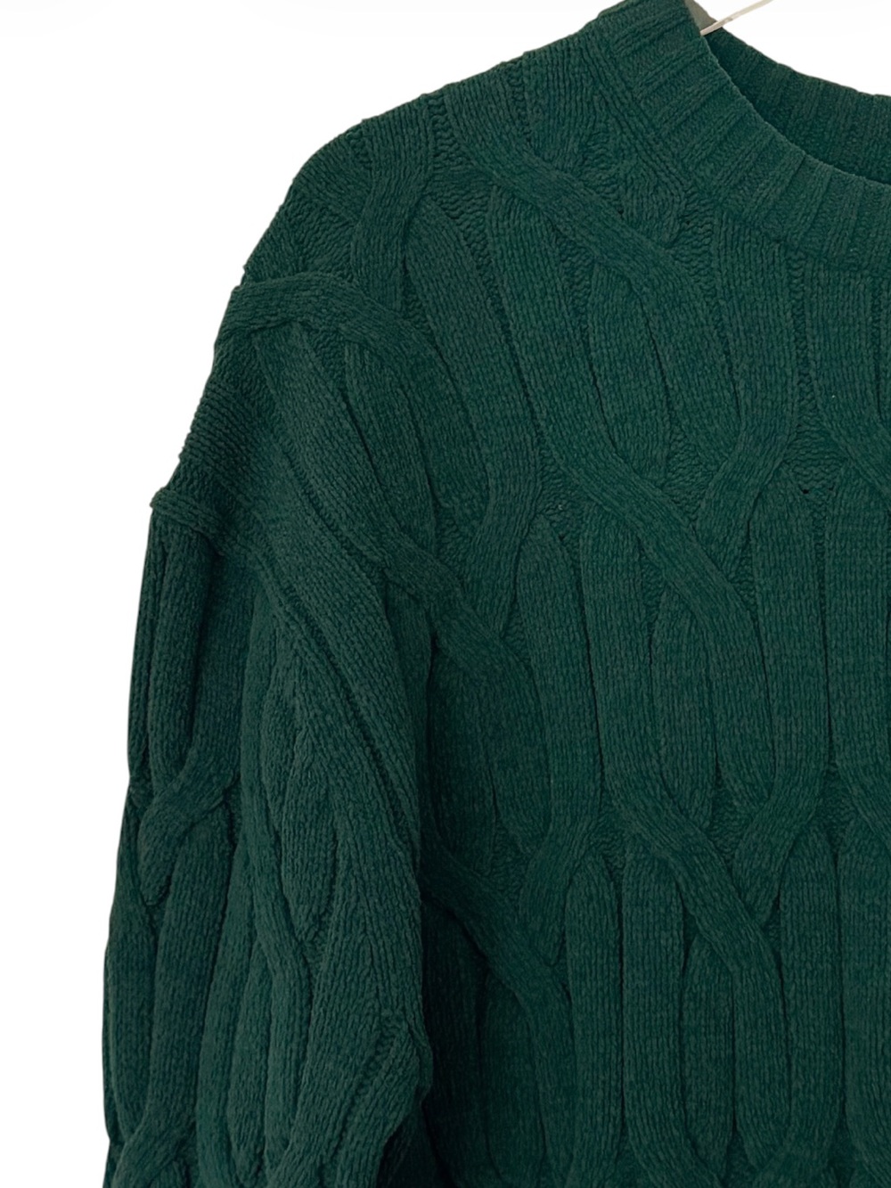 NWT Lululemon Cable Knit Oversized Crew Neck Sweater Storm Teal Size XS - Picture 4 of 11
